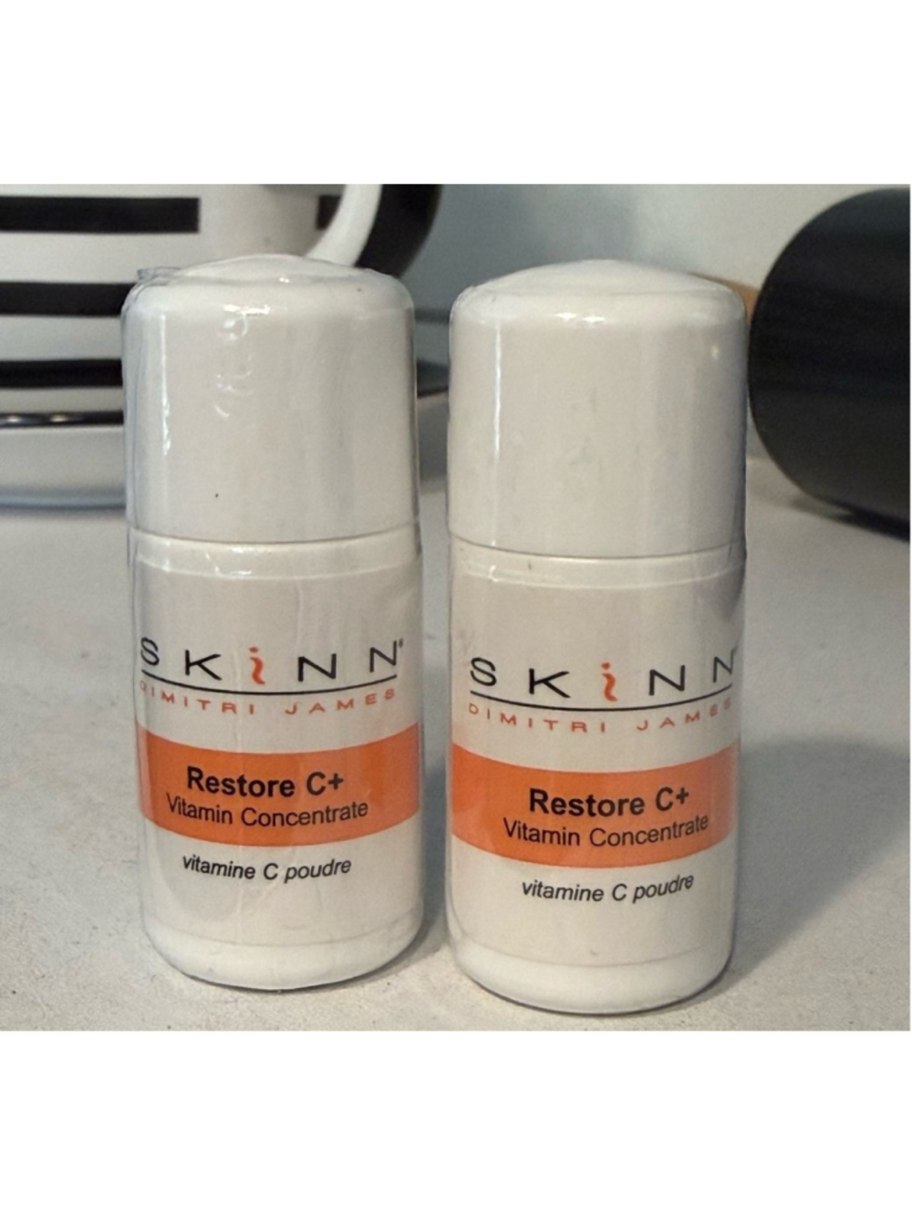 2 New Skinn Dimitri James Restore C+ Vitamin Concentrate .25 oz